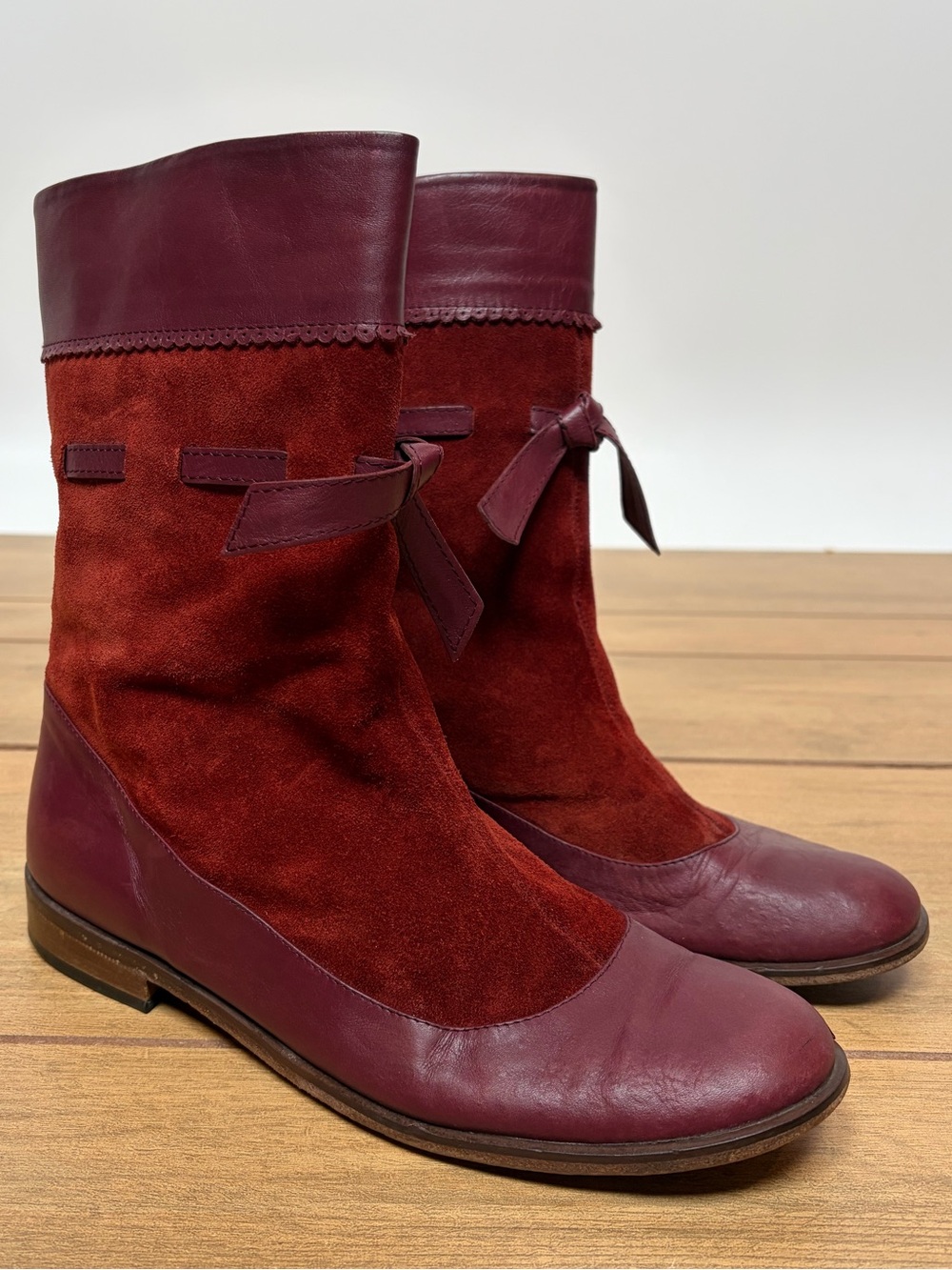 Marc Jacobs Victorian Inspired Vintage Ballet Flat Sock Boot Size 8.5